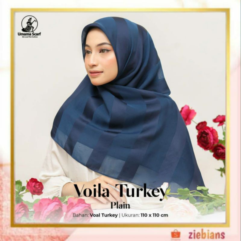 Hijab Voila Turkey plan ,Hijab segiempat Umama scarf