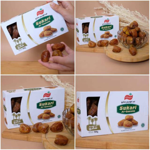 

Kurma Sukari Al-Qassim Humaira Box 500gr Kurma Raja Asli Original