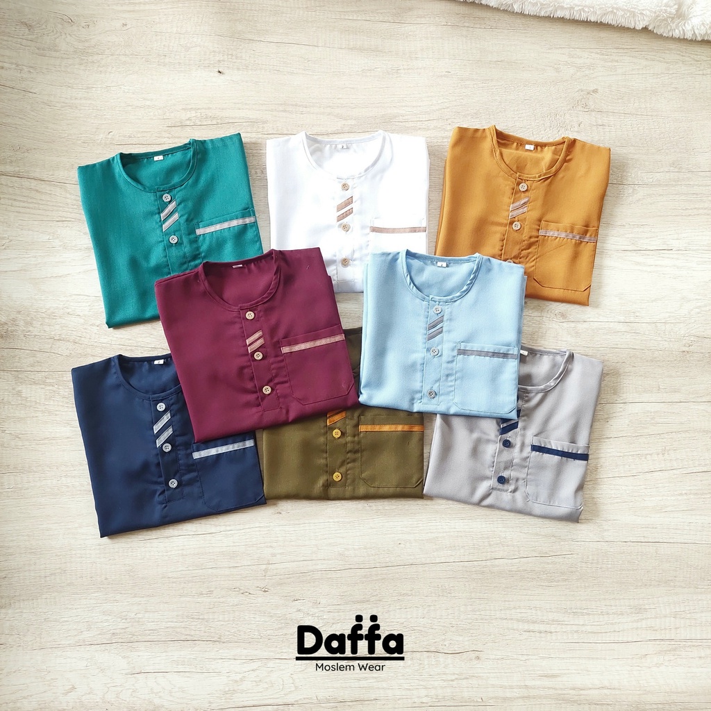 KOKO DAFFA 02 - SETELAN BAJU KOKO BAYI / ANAK DAFFA SERI BAHAN KATUN TOYOBO