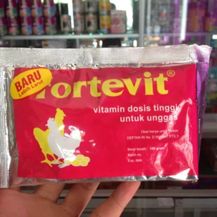 Fortevit 1Kg isi 10 @100 gram - Multivitamin dosis tinggi untuk unggas