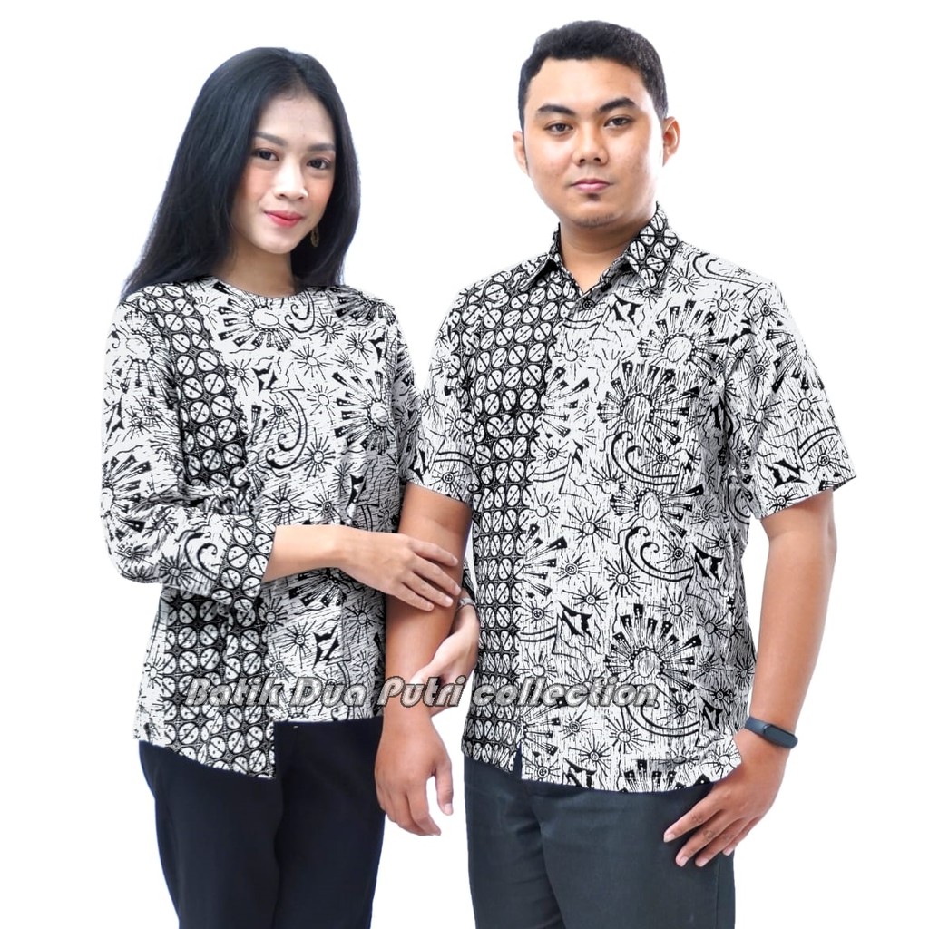 Couple Batik Matahari Koin Batik Dua Putri Collection S-M-L-XL-XXL-3L-4L-5L KODE 122320