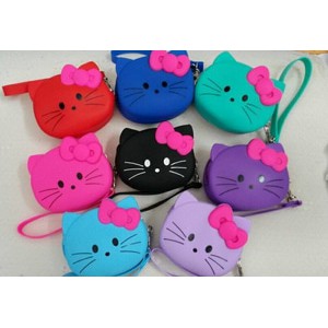 DOMPET KOIN SILICONE HELLO KITTY