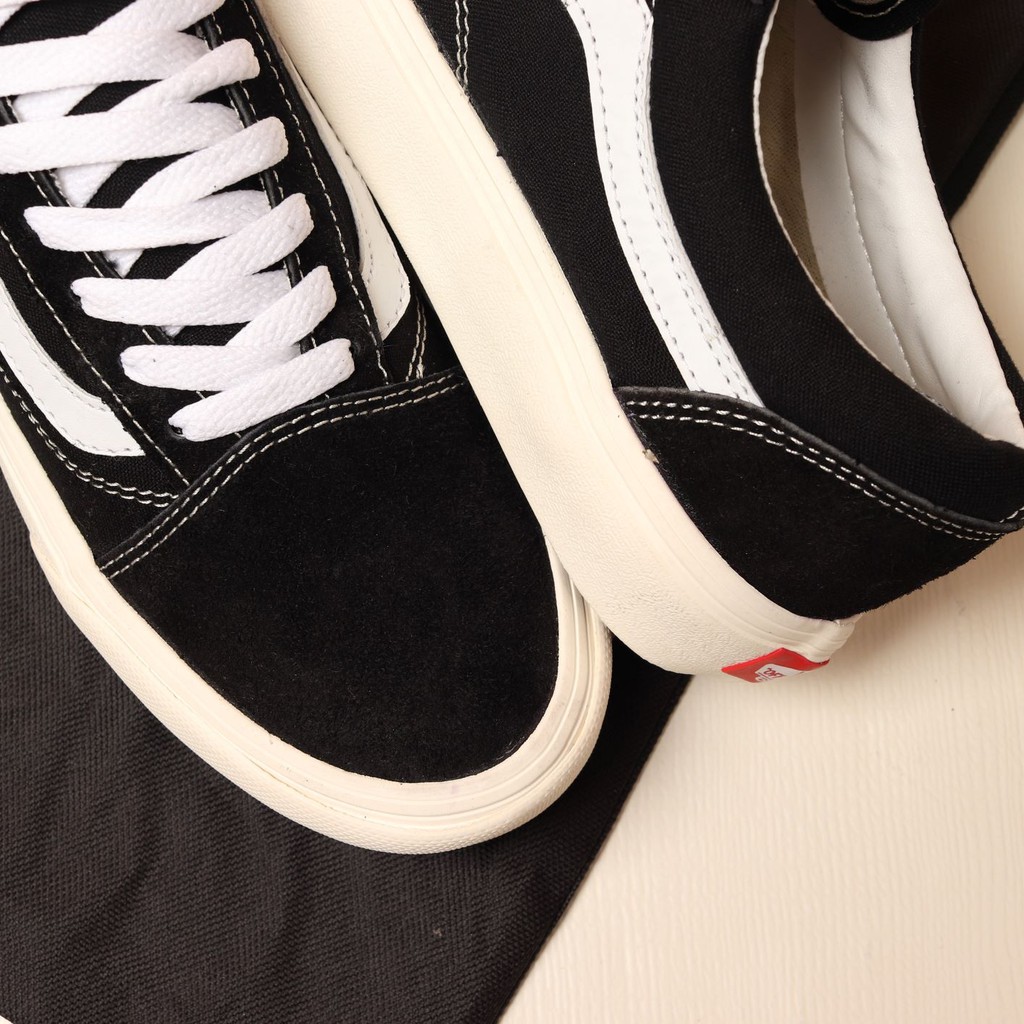 Paket 100% Import Vans Old Skool OG BlacK White + Tote Bag Vans