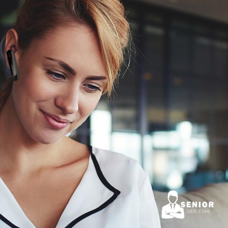 ♡ Oraimo Senior Talking Bluetooth Headset Wireless Earphone Handsfree Nirkabel IOS/Android OEB-E34S