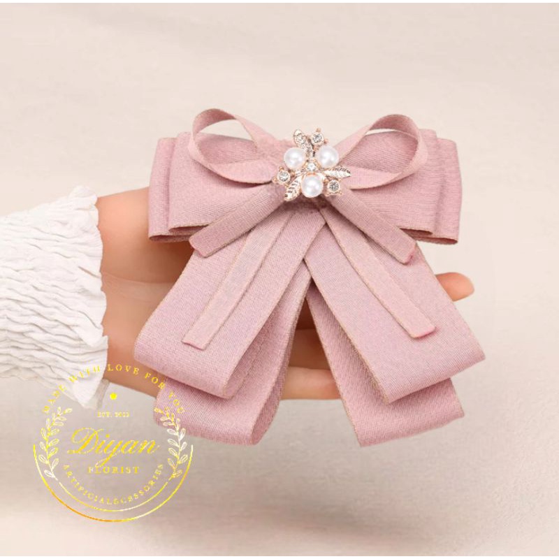 pita aplikasi korean ribbon brooch 2