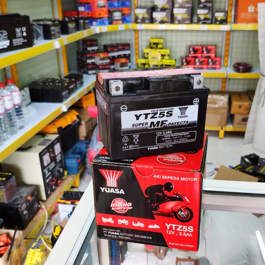 ASLI YUASA YTZ5S ORIGINAL AKI KERING MOTOR MIO BEAT VARIO SUPRA VIXION MOTOBATT MTZ5S GTZ5S KHARISMA