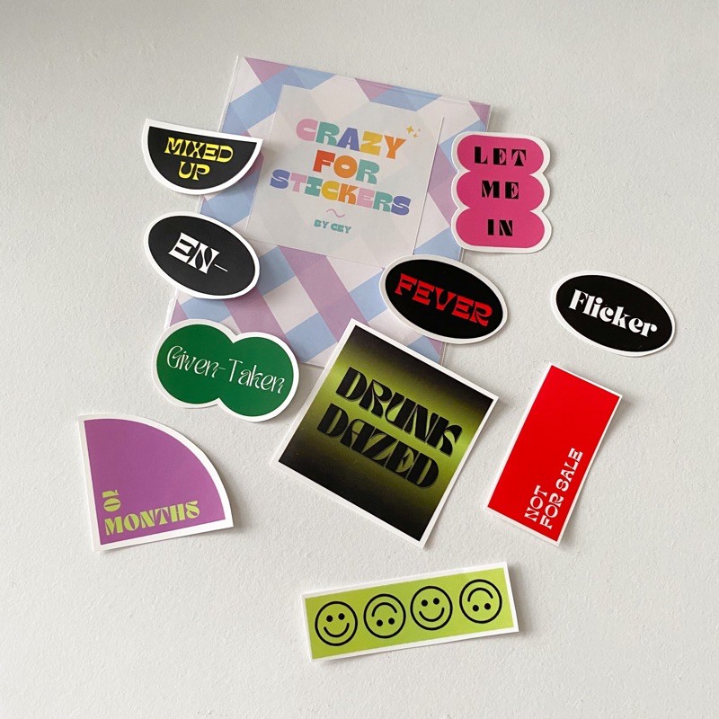 

ENHYPEN Border: Day One & Carnival Tracklist Sticker Pack