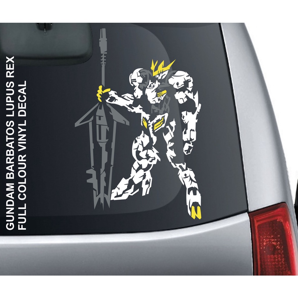 Vinyl Decal Gundam Barbatos Lupus Rex Siluet