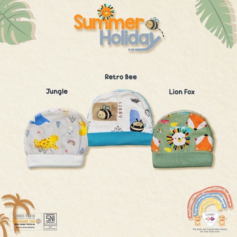 Libby Comfy Set Knot Head / Topi IKAT KNOT / Topi BULAT Bayi (1 pcs)