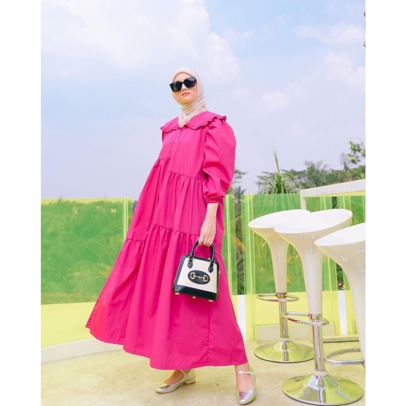 HAVA DRESS FUSCHIA BY HAIDEEORLIN