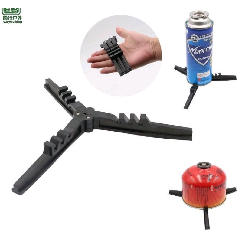 Kaki Tripod Tabung Gas /  Tripot kaki tiga tabung gas portable dan canister kompor camping ultralight