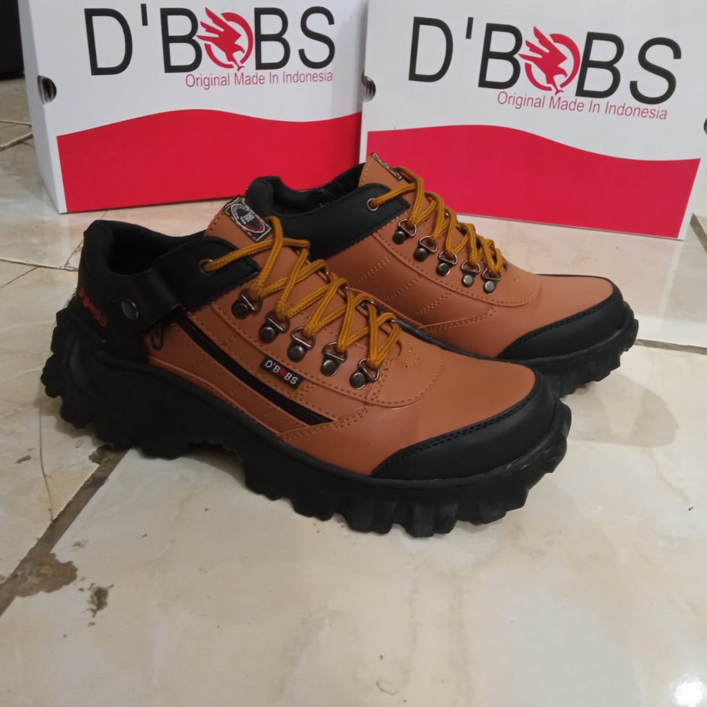 SEPATU PRIA BOOTS SAFETY LOW PENDEK KERJA PROYEK GUNUNG HIKING D'BOBS 665 ORIGINAL KUALITAS TERJAMIN