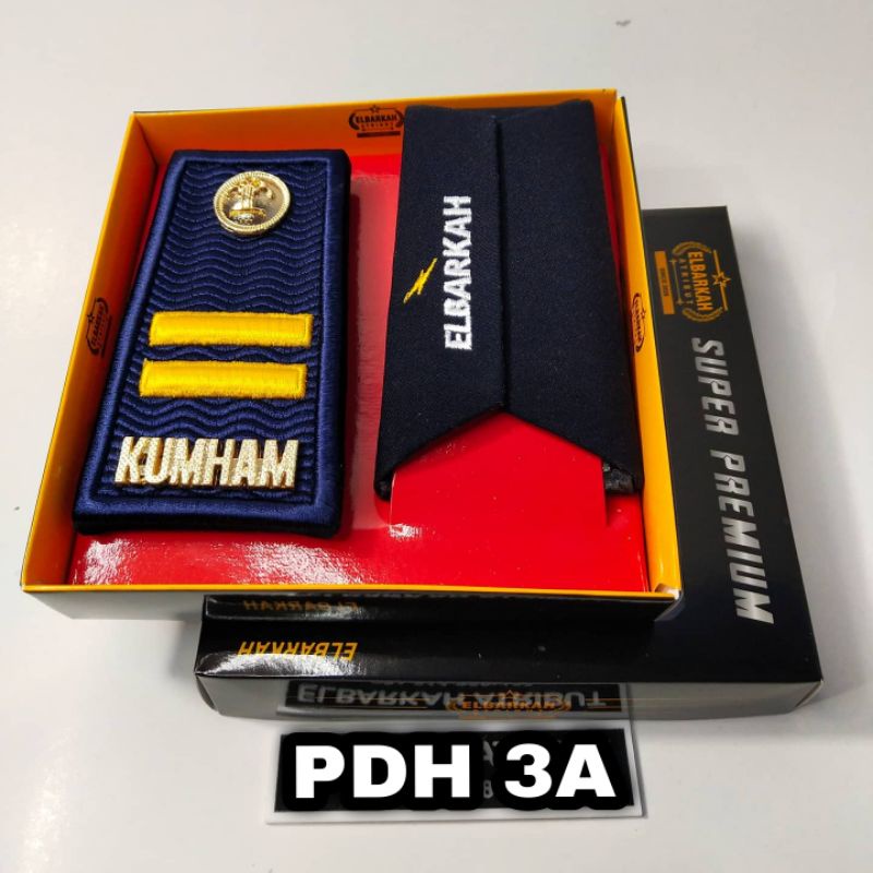 (COD) PANGKAT KUMHAM/kemenkumham GOL 3A 3B 3C TERBARU WARNA ABU BORDIR TIMBUL [SUPER PREMIUM] pangkat kumham terbaru warna abu