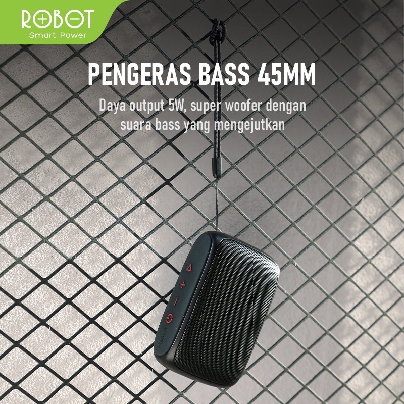 ROBOT RB110 Speaker Bluetooth 5.0 Mini Portable Support Micro SD &amp; USB - Garansi Resmi 1 Tahun