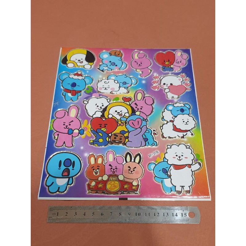 CUTTING STICKER KPOP BTS ARMY CUTE CARTOON BT21 BANGTAN