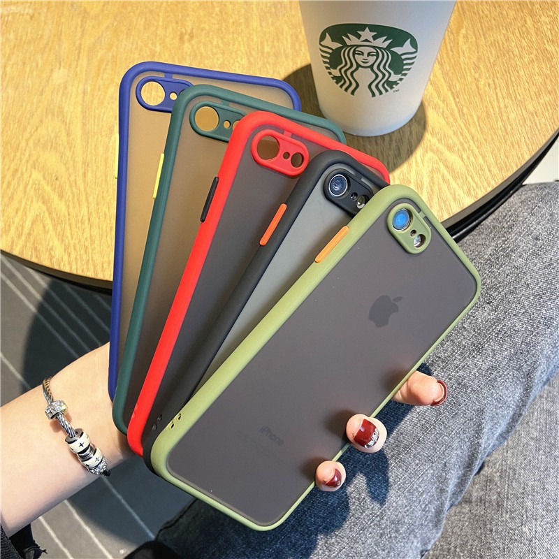 Case Pelindung Lensa ANTI Jatuh BUMPER Matte Untuk IPHONE 6 7 8 6P 7P 8P X XS XR XS MAX 11 11PRO MAX