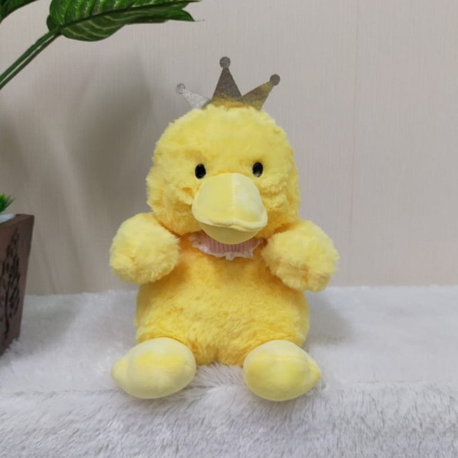 Boneka Bebek mahkota 22cm/09&quot;/Boneka duck/Boneka Bebek Kuning