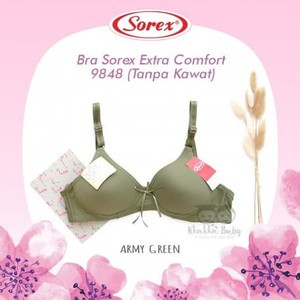 Bra 9848 Bra Extra Comfort Tanpa Kawat Busa Tipis 32-38 Sorex Best Seller