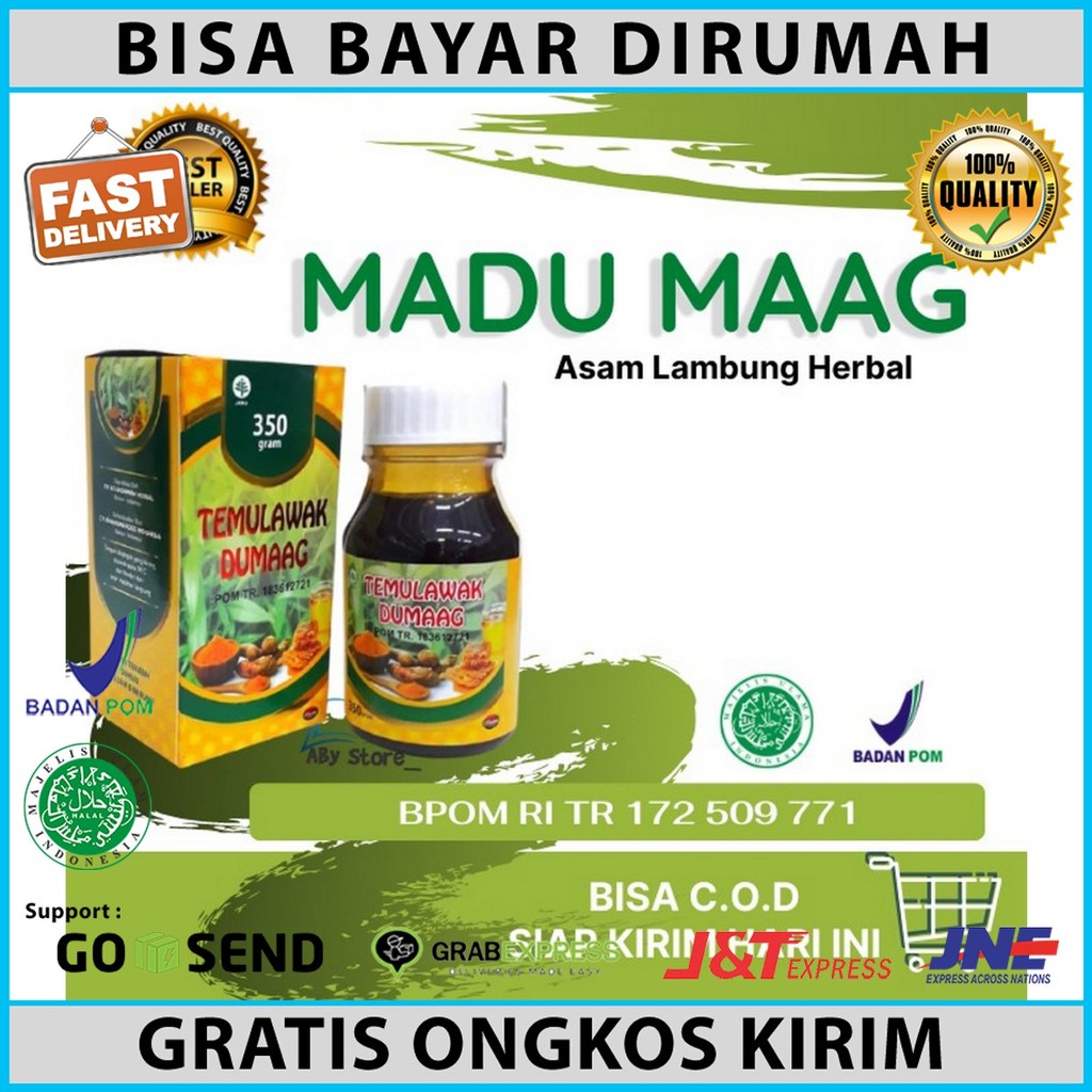 

Obat Maag Akut Ampuh / Obat Maag Kronis / Obat Magh Kronis / MADU TEMULAWAK 350ml/alby_herbal_jakart