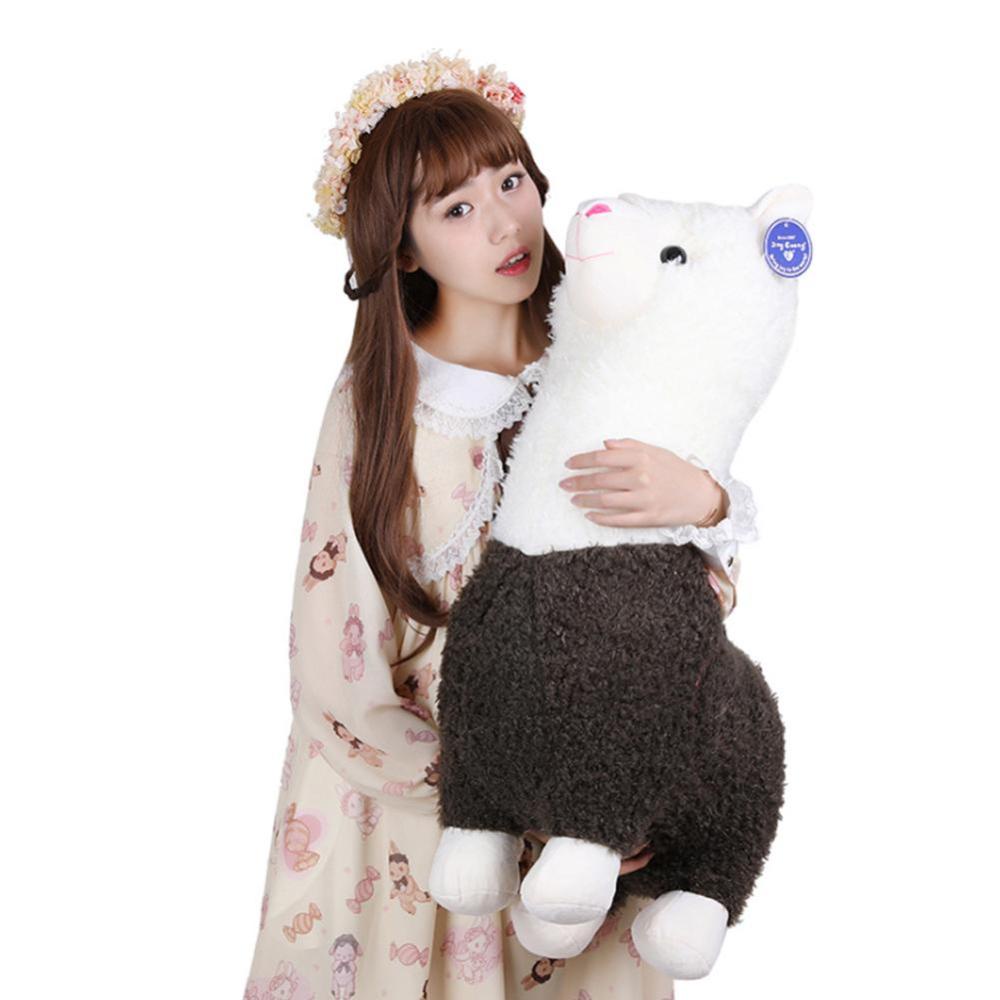 Timekey Mainan Boneka Stuffed Plush Alpaca Llama Warna Pelangi Untuk Hadiah Ulang Tahun Anak C2T7