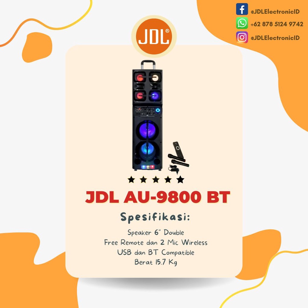 JDL Speaker Meeting Portable AU-9800 BT