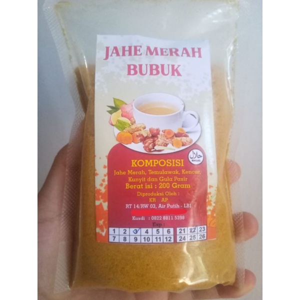 

JAHE MERAH BUBUK