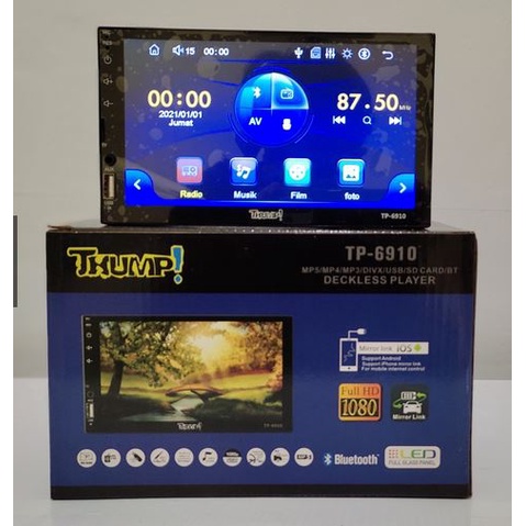 2 DIN THUMP - Head unit deckless thump tp-6910 7 Inch