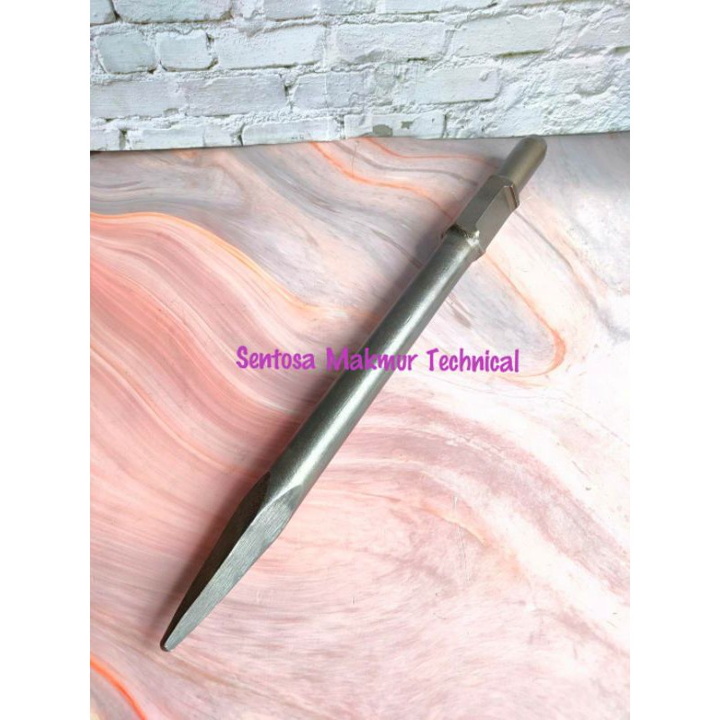 PH65 HEX 30 Mata Bor Bobok Chisel Jack Hammer Runcing Tajam Pointed PH 65 450 MM