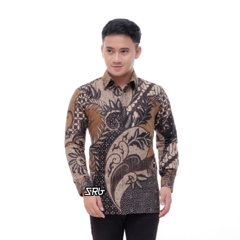 kemeja batik panjang kemeja batik azmil HRBO SIZE M L XL XXL