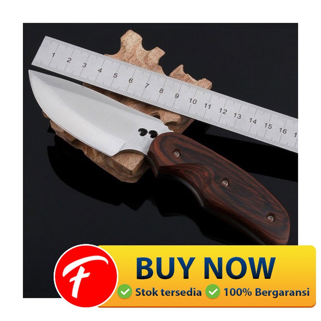 BUCK Elf Pisau Berburu Hunting Knife Survival Tool - BUCK076 - Brown
