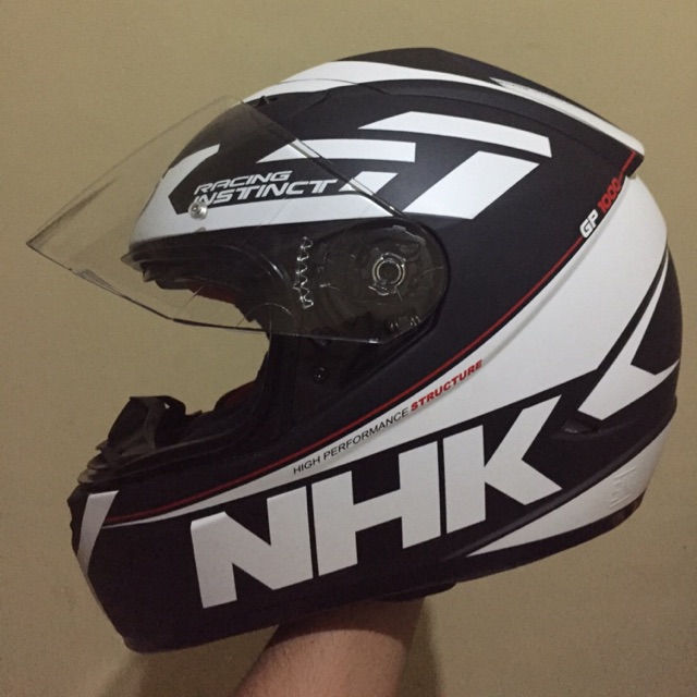 Helm NHK racing instinct black white