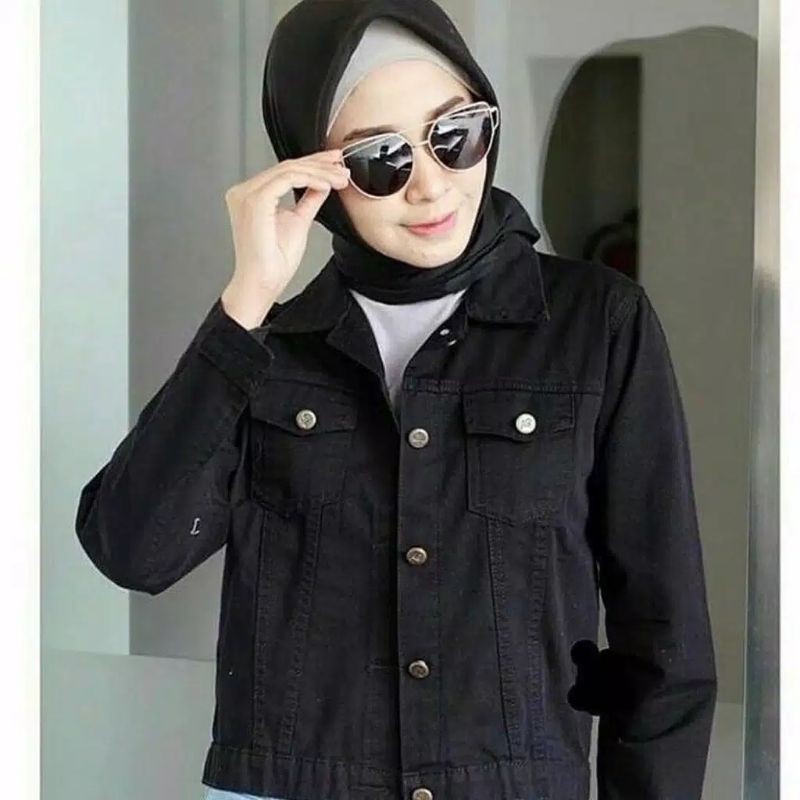 Jaket biondy wanita//Jaket jeans warna