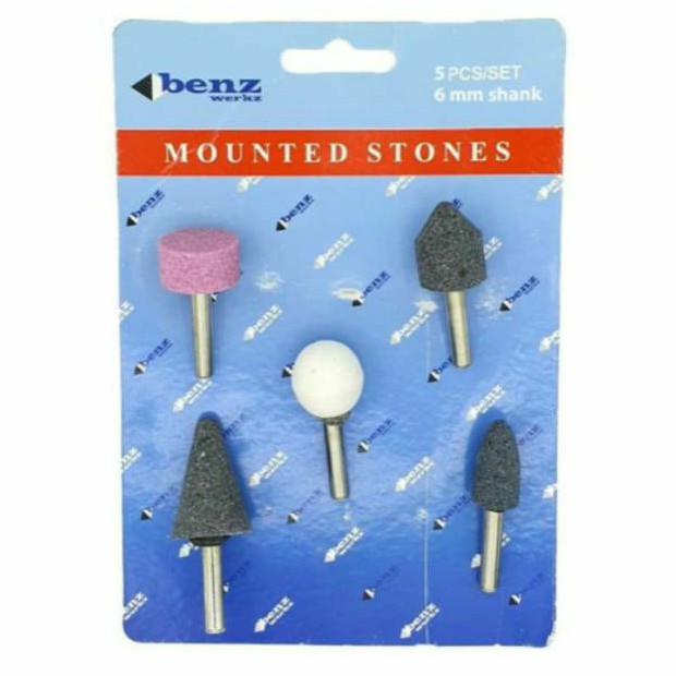 Jual Batu Gerinda Mini Mata Tuner Set 5pc Mounted Stone 6mm Shopee