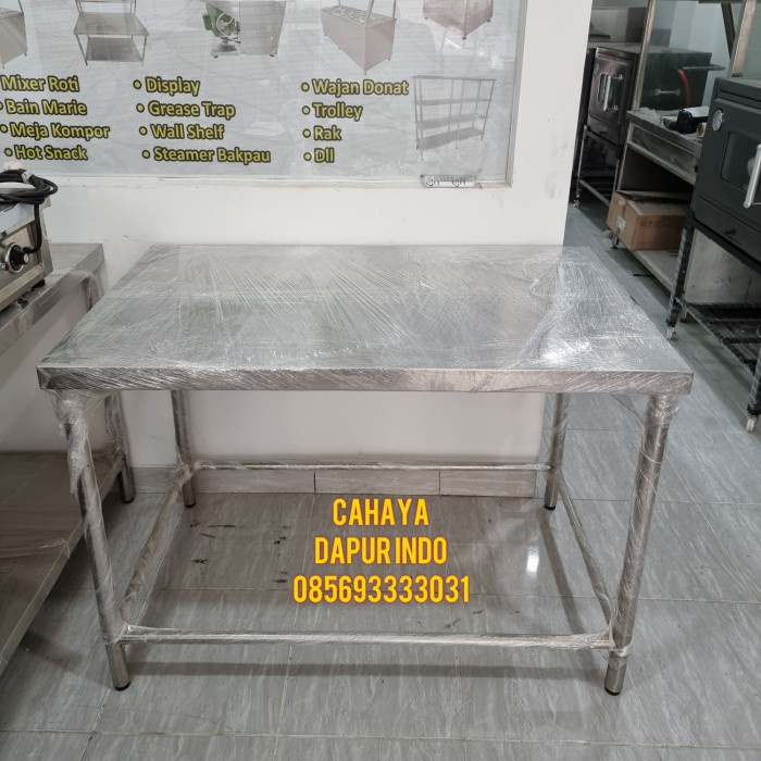 READY COD meja stainless steel / Meja Dapur / Meja Restoran / meja Cafe /bakery