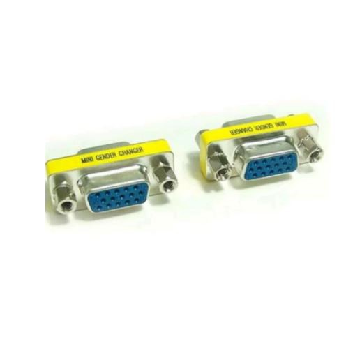 Konektor mini gender changer vga female female 720p - Connector vga 15 pin ff