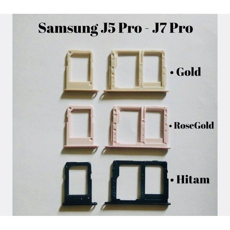 Sim Tray - Sim Slot - Hp Samsung  J7 Pro J5 Pro Dual Sim