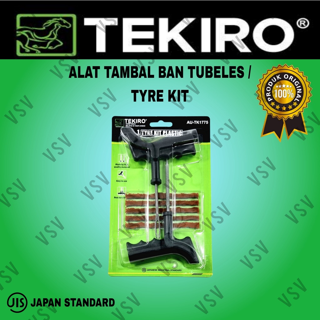 Tekiro Alat Tambal Ban Tubless Tambal Ban Bocor Tubeless Tyre Kit