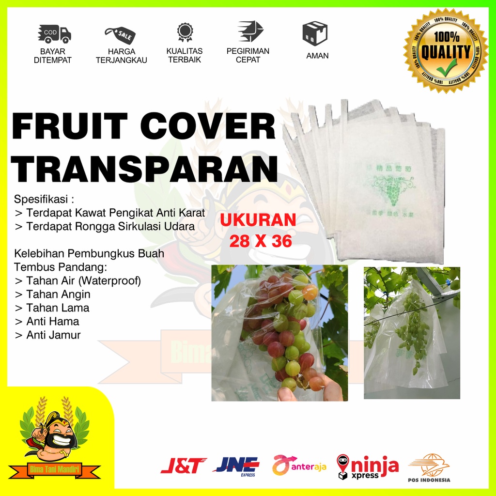 Fruit Cover Buah Anggur Transparan Anti Hama Dan Jamur Waterproof