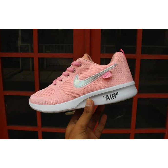 BARU Nike Zoom Vegasus size 36-40 sepatu wanita olahraga abu pink hitam - Hitam, 37