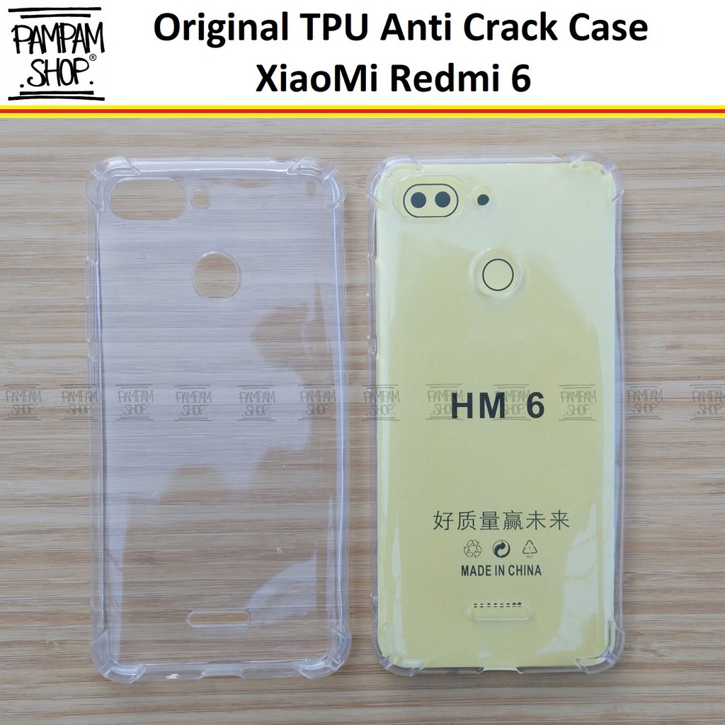 Case TPU Anti Crack XiaoMi Redmi 6 Fuze Ultrathin Anti Pecah Bentur Anticrack Ultra Thin Transparan