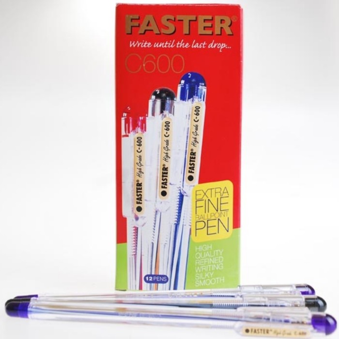 

Ballpoint /Pulpen Faster C600 , 0.7mm isi 12 pcs/ Faster C600