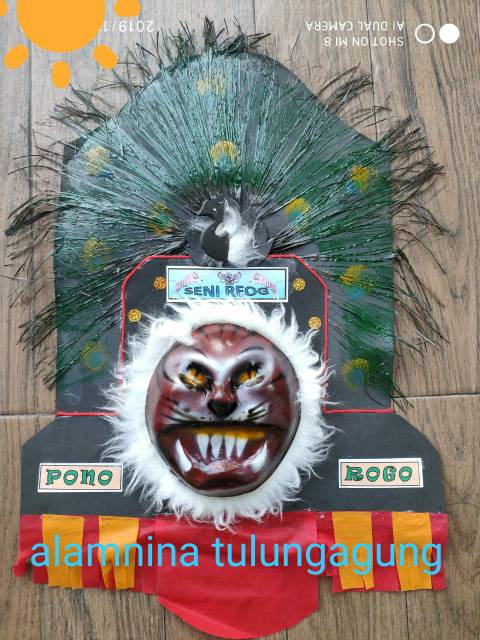 Topeng spon reog ponorogo barongan bujang ganong ganongan