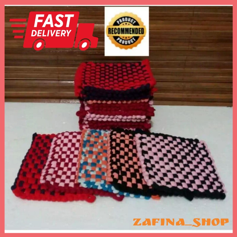 CEMPAL ANYAM CUMPAL LAP KAIN RAJUT ANTI PANAS 3 PCS