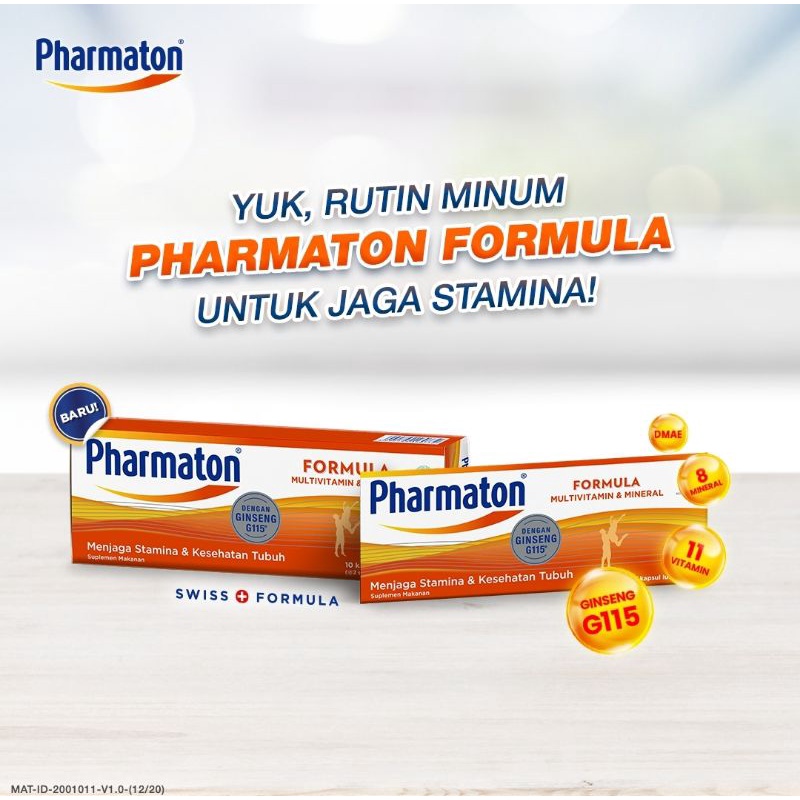 Pharmaton Formula Multivitamin & Mineral dengan Ginseng 115 isi 5
