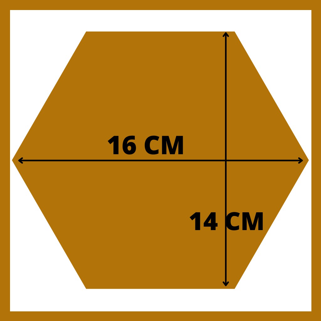 MINIMALY Cermin Hexagonal (cermin asli) 16x14 Cermin aesthetic Kaca Cermin Dinding Cermin tempel-2