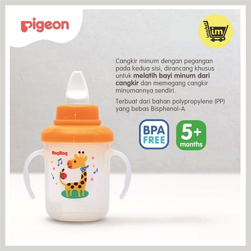 PIGEON MAG MAG STEP 2 SPOUT CUP 180 ML / TRAINING CUP / BOTOL MINUM BAYI