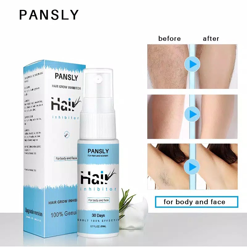 PANSLY Hair Grow Inhibits For Body and Face Spray Menghambat Pertumbuhan Rambut untuk Badan &amp; Wajah