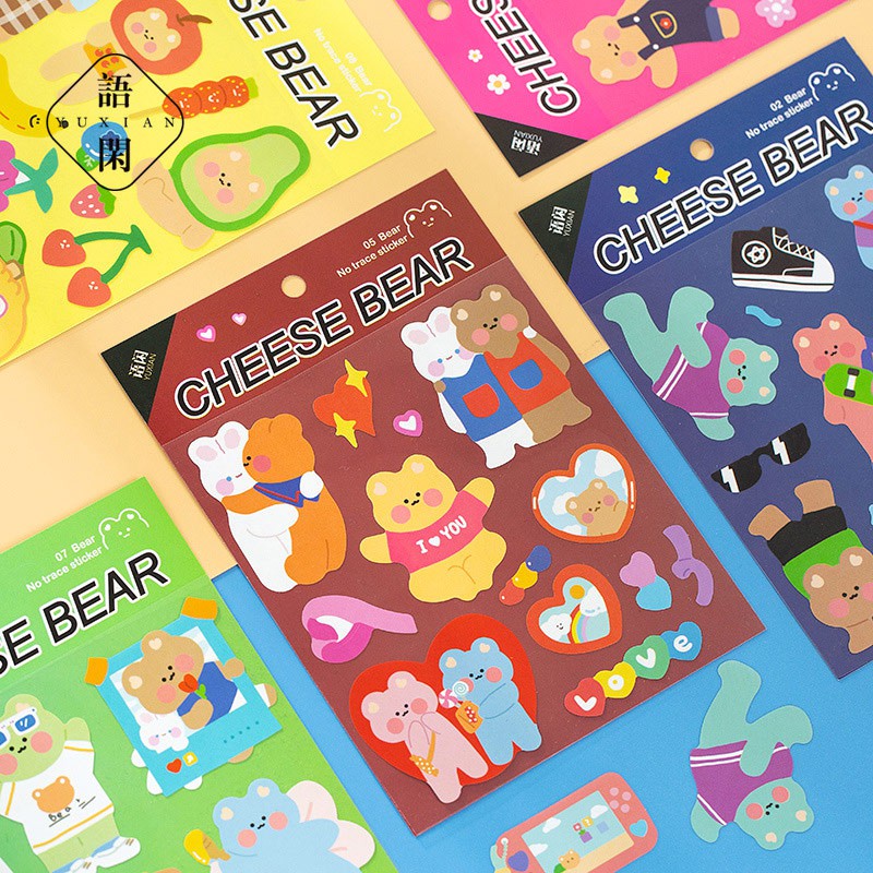 

Cheese Bear Diary Deco Stickers