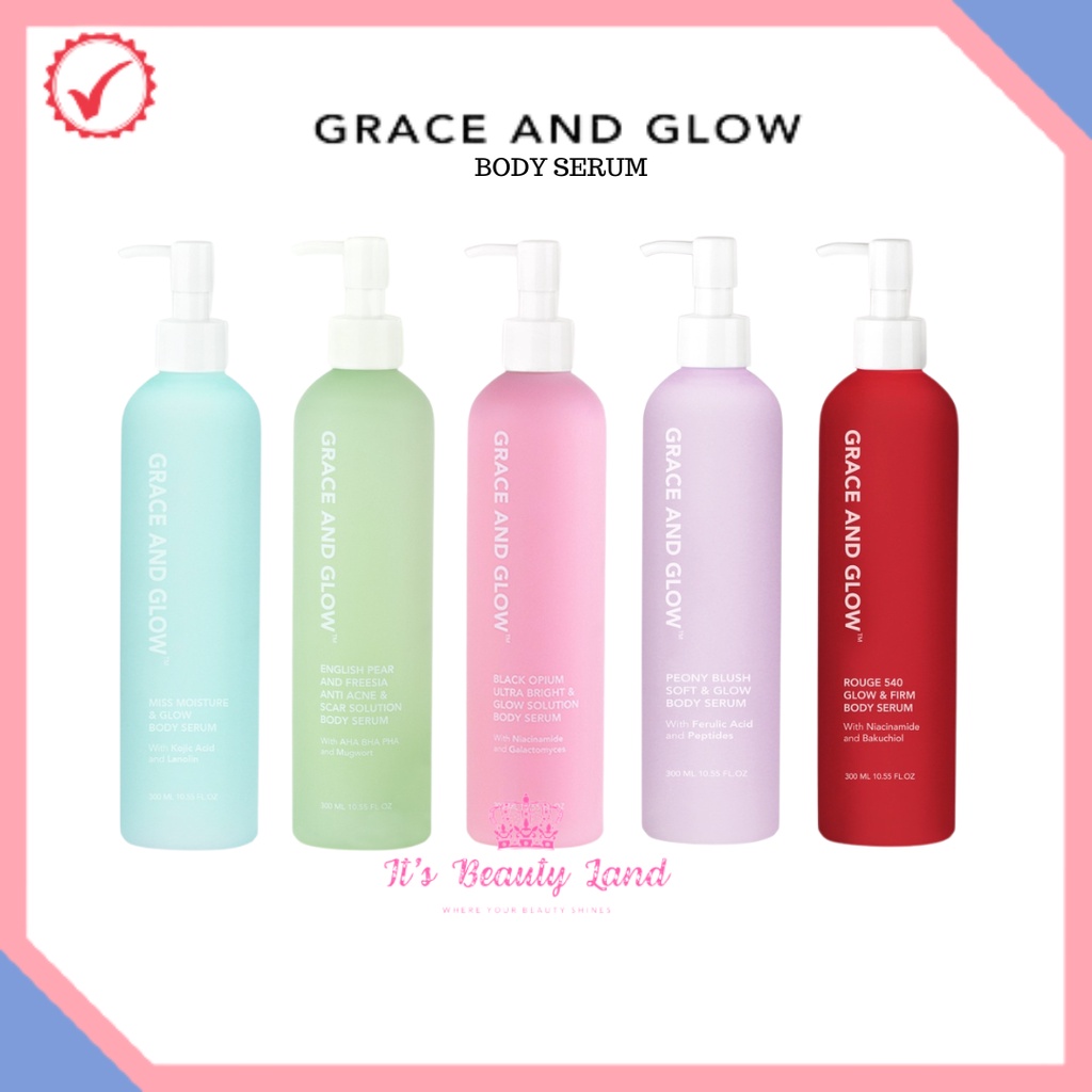 [BPOM] Grace and Glow Body Serum English Pear Freesia Black Opium Body Lotion | Grace & Glow | Grace