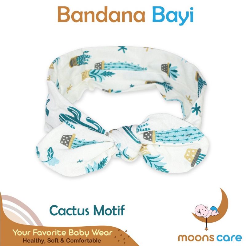 SNI BANDANA PITA MOONS AKSESORIES KEPALA BAYI HEADBAND BAYI BANDANA BONDU BAYI BANDANA TOPI BAYI